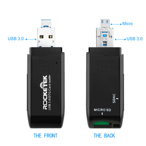 USB 3.0 2 in 1 memory otg phone card reader