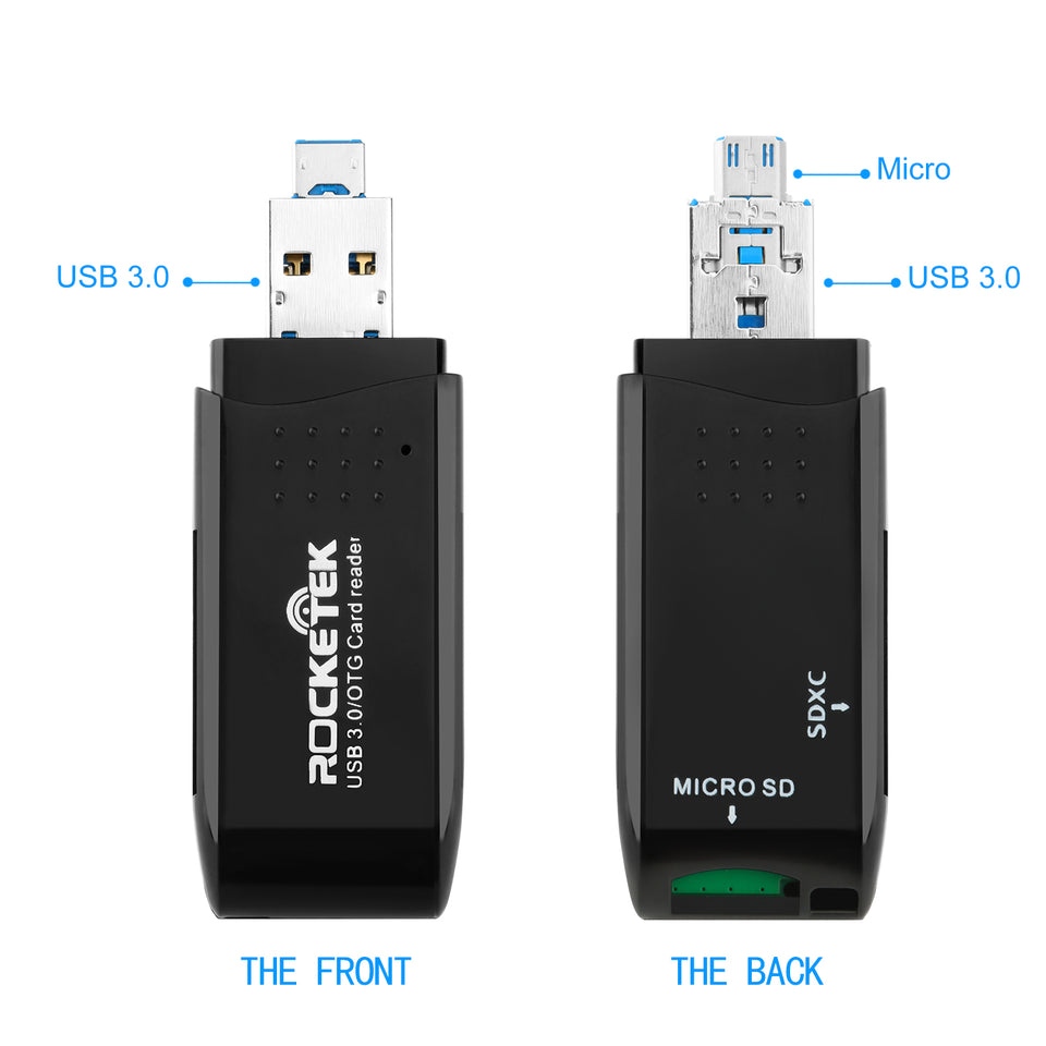 USB 3.0 2 in 1 memory otg phone card reader