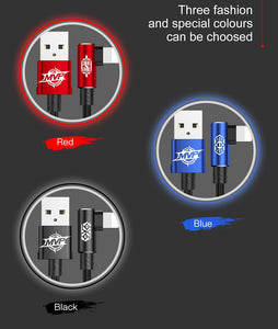 90 Degree Mobile USB Charging & Data Cable For iPhone