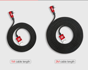 90 Degree Mobile USB Charging & Data Cable For iPhone