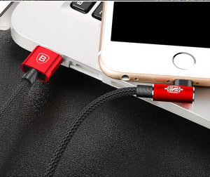 90 Degree Mobile USB Charging & Data Cable For iPhone