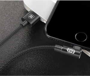 90 Degree Mobile USB Charging & Data Cable For iPhone