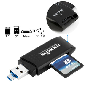 USB 3.0 2 in 1 memory otg phone card reader