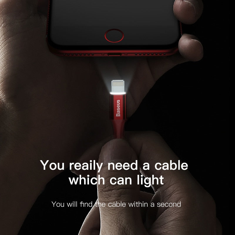 LED lighting Mobile Charging & Data Cable For iPhone