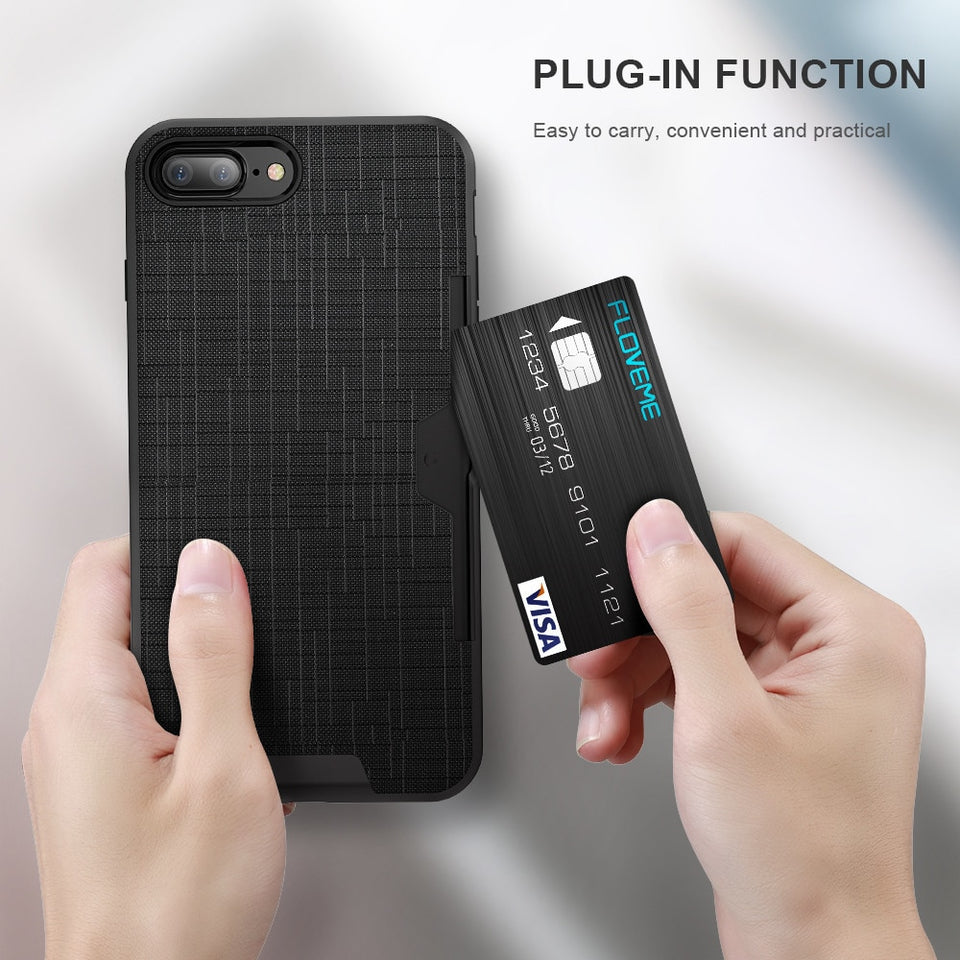 Luxury Card Slot Case for iPhone