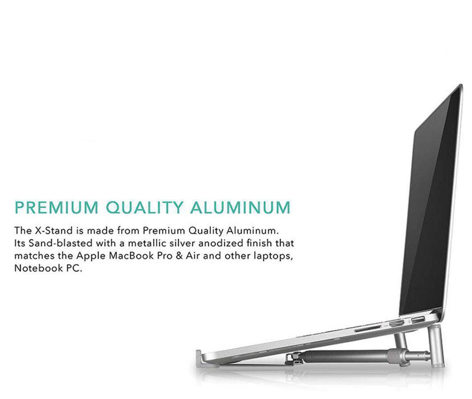 Aluminium Folding Portable Adjustable Laptop X-Stand