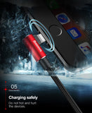 90 Degree Mobile USB Charging & Data Cable For iPhone