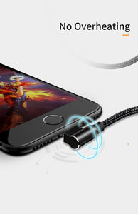 90 Degree USB Charging Data Cable for iPhone