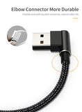 90 Degree USB Charging Data Cable for iPhone