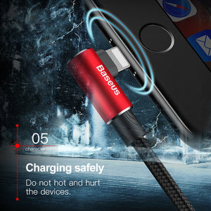 90 Degree Mobile USB Charging & Data Cable For iPhone