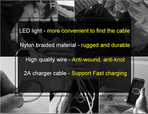 LED lighting Mobile Charging & Data Cable For iPhone