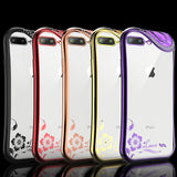 Silicone Diamond Clear Soft Phone Case For iPhone