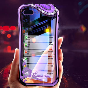 Silicone Diamond Clear Soft Phone Case For iPhone