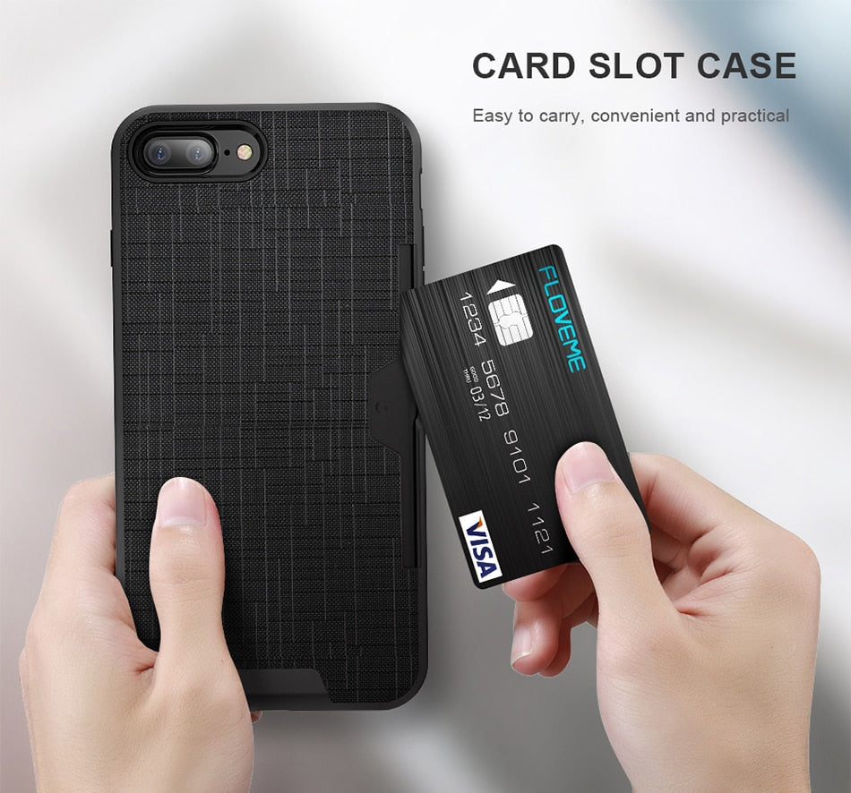 Luxury Card Slot Case for iPhone