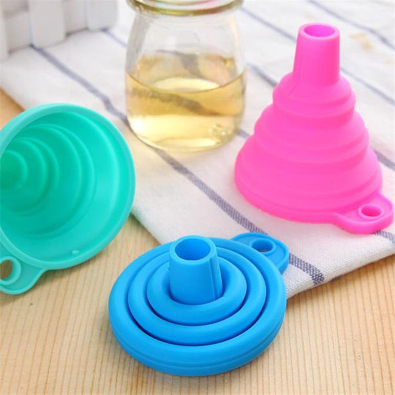 Mini Silicone Foldable Funnel