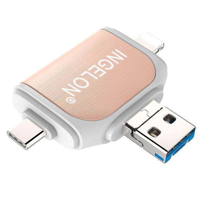 SD/Micro SD Card reader with USB & Micro USB Ports