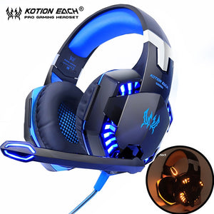 2.2m Wired Gaming Stereo Sound Headphone with Noise Reduction Microphone