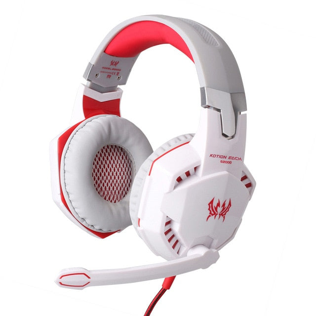 2.2m Wired Gaming Stereo Sound Headphone with Noise Reduction Microphone