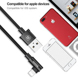 90 Degree Mobile USB Charging & Data Cable For iPhone