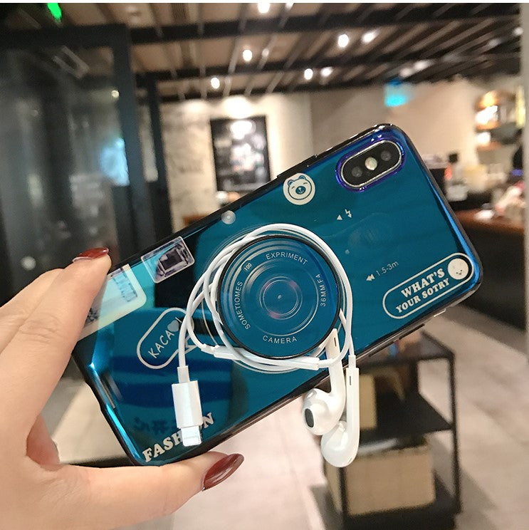 Luxury Cute Camera Phone Case With Holder For iPhone