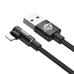 90 Degree Mobile USB Charging & Data Cable For iPhone