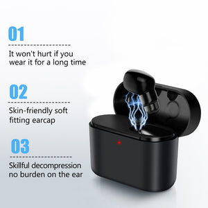 Wireless Mini Bluetooth Earphones With Single Microphone Charging Box