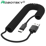 Nylon Type C, Micro USB & iphone Charging Charge Cable