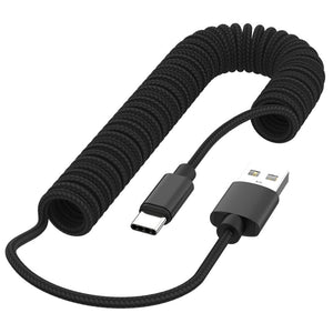 Nylon Type C, Micro USB & iphone Charging Charge Cable