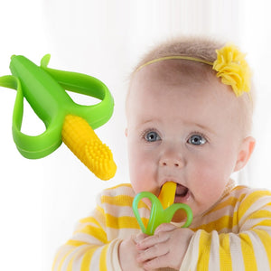 Corn Shape Silicone Baby Toothbrush