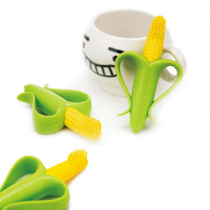 Corn Shape Silicone Baby Toothbrush