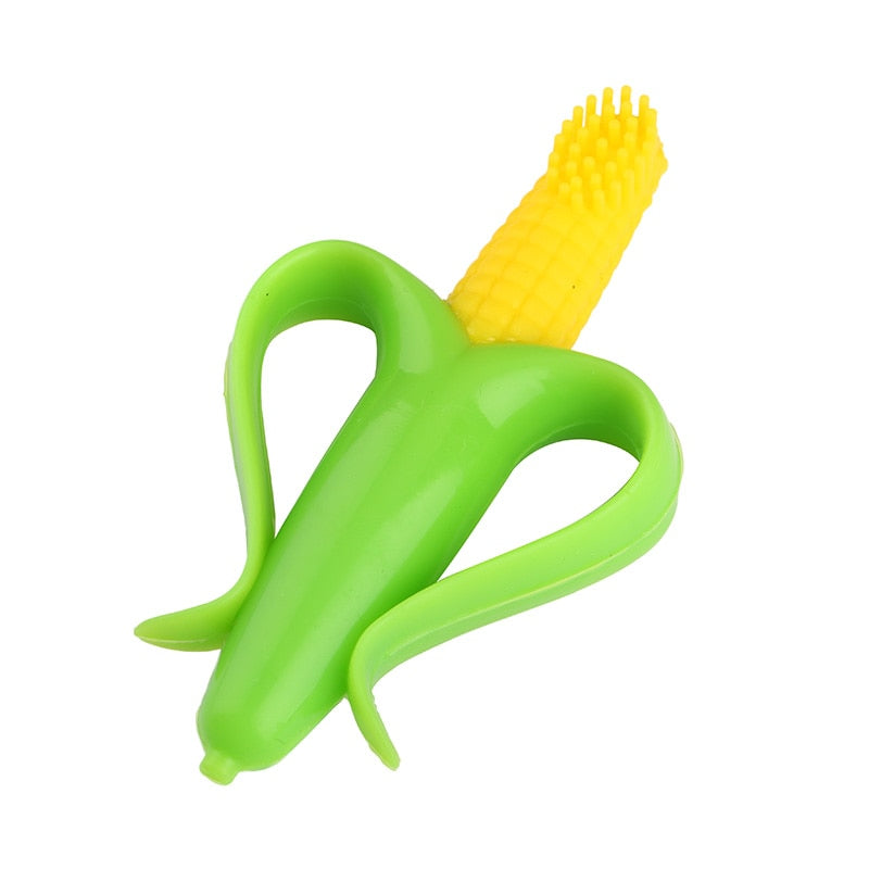 Corn Shape Silicone Baby Toothbrush