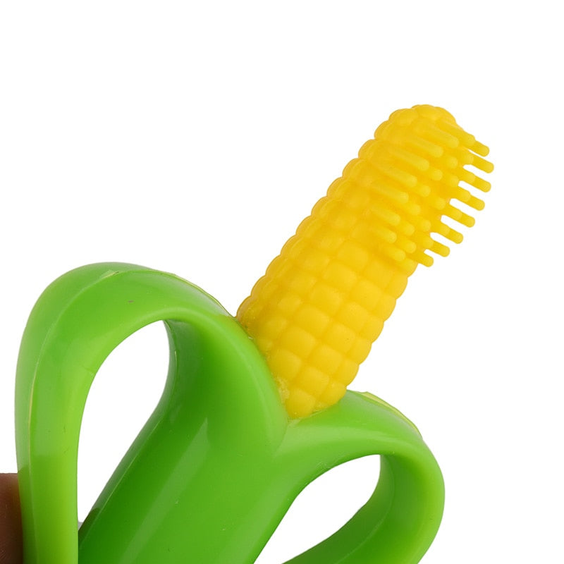 Corn Shape Silicone Baby Toothbrush