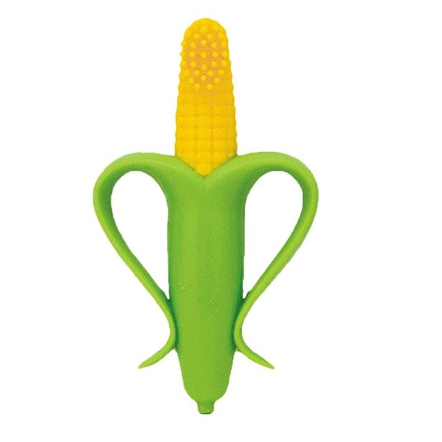 Corn Shape Silicone Baby Toothbrush